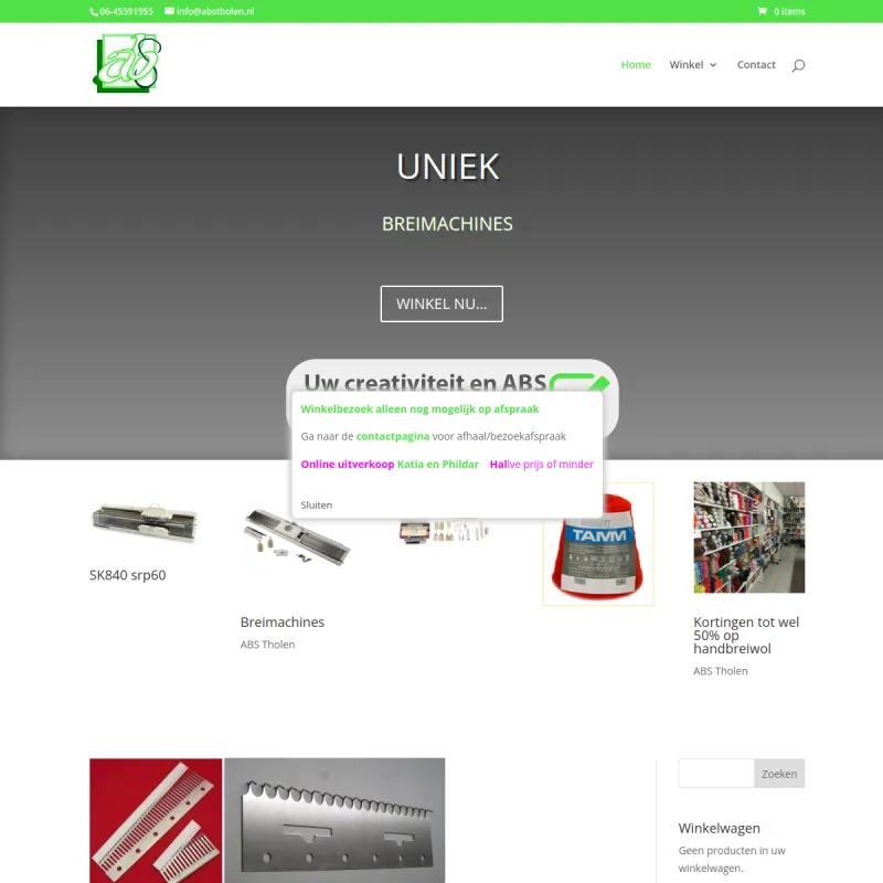 Screenshot van ABS Tholen