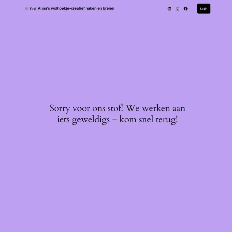 Screenshot van Anna's Wolhoekje ( per 1 december)