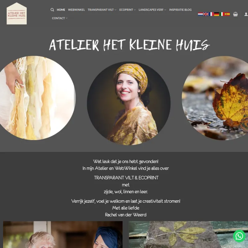 Screenshot van Atelier Het Kleine Huis