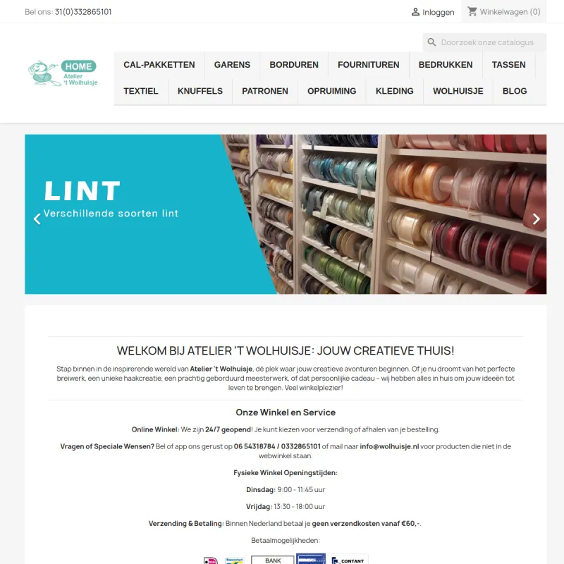 Screenshot van Atelier 't Wolhuisje