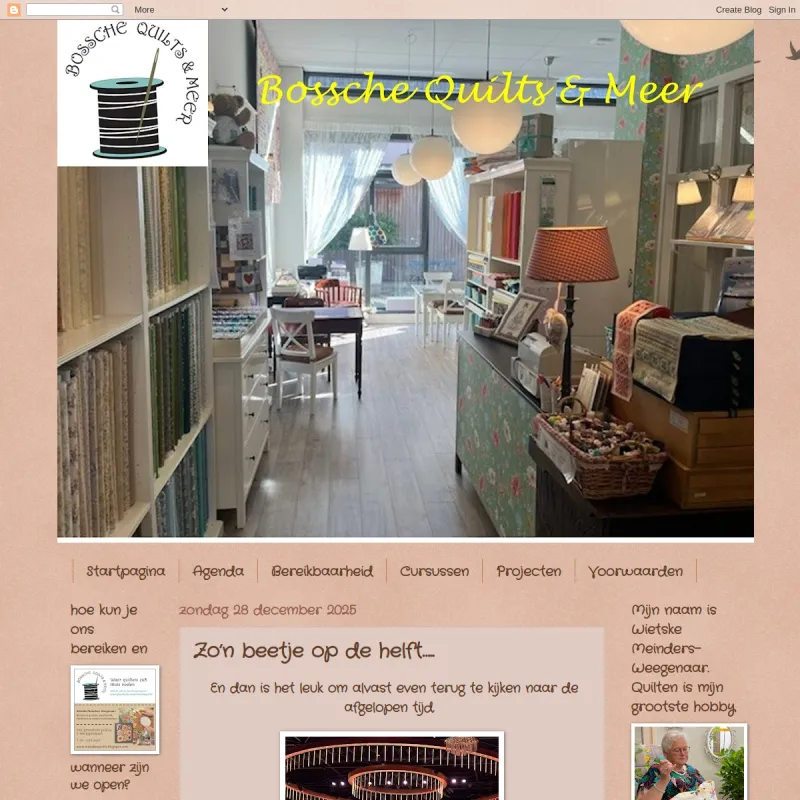 Screenshot van Bossche Quilts & Meer