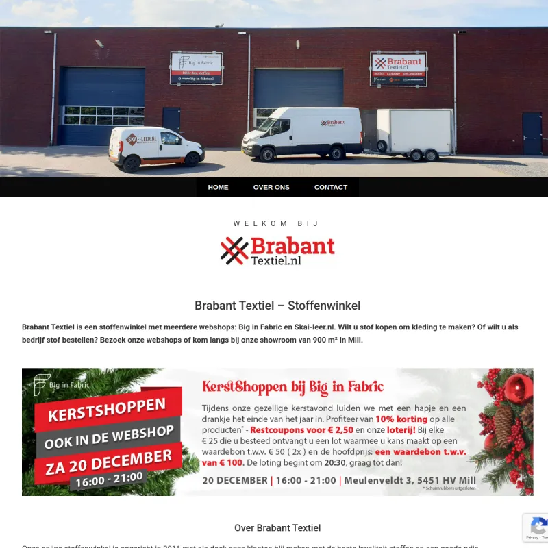 Screenshot van Brabant Textiel