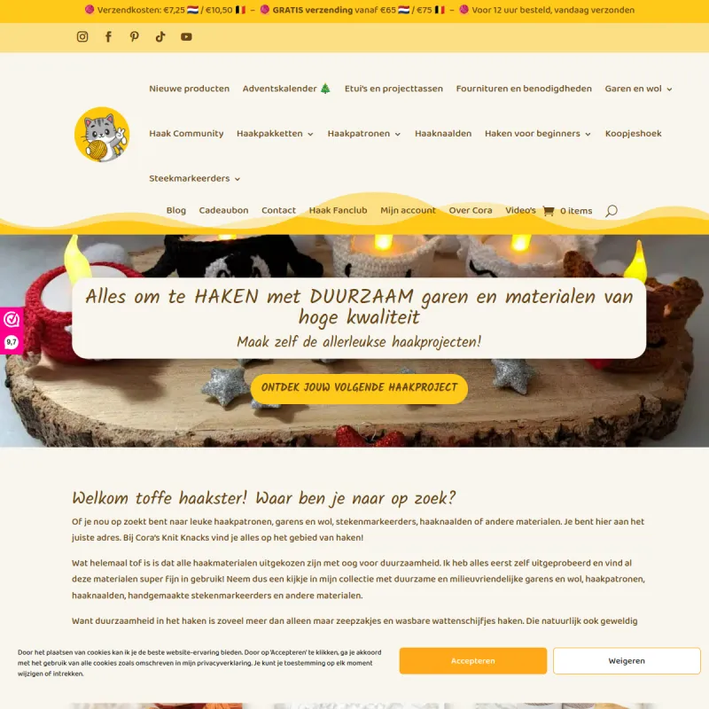 Screenshot van Cora's Knit Knacks