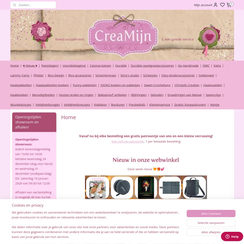 Screenshot van CreaMijn