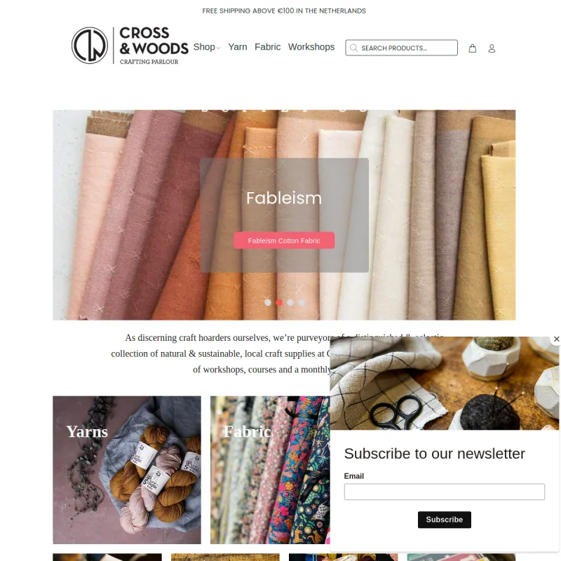 Screenshot van Cross & Woods, crafting parlour