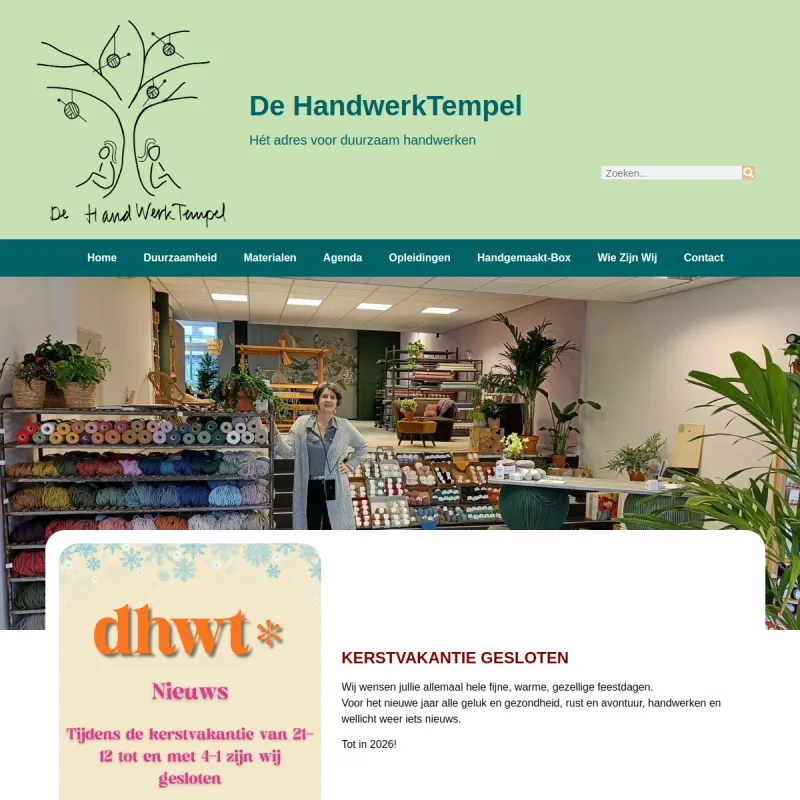 Screenshot van De HandwerkTempel