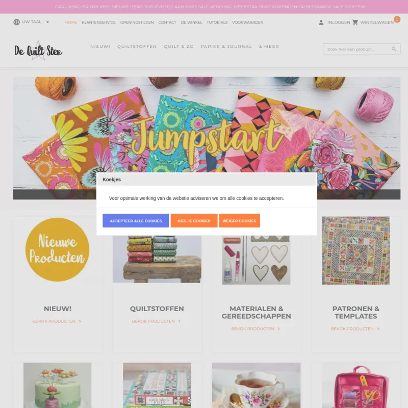 Screenshot van De Quilt Ster