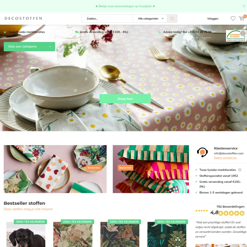 Screenshot van Decostoffen