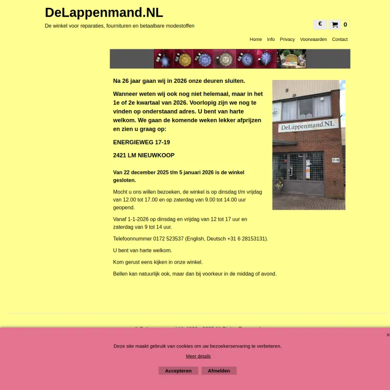 Screenshot van DeLappenmand