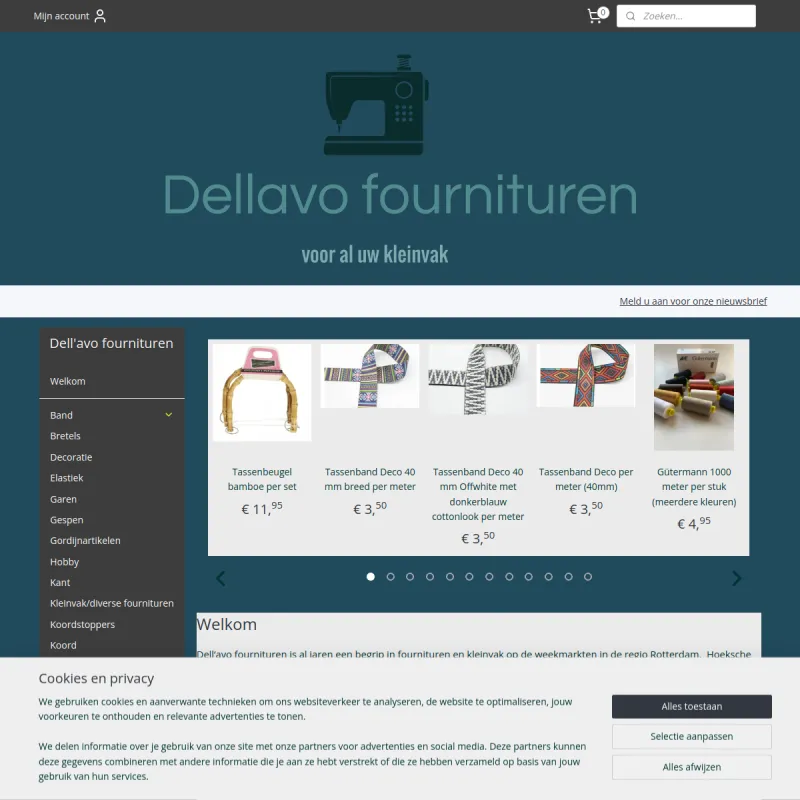 Screenshot van Dell’avo Fournituren