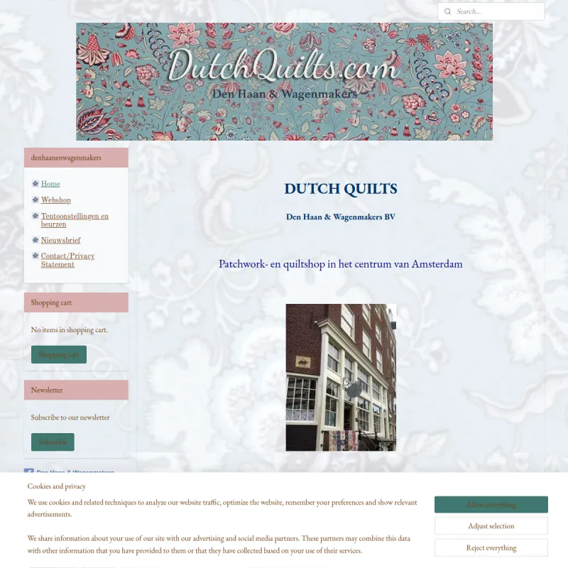 Screenshot van Den Haan & Wagenmakers B.V.