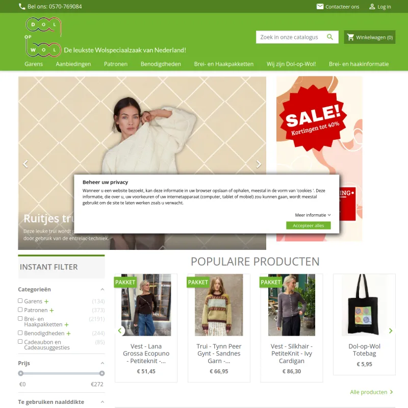 Screenshot van Dol-op-Wol