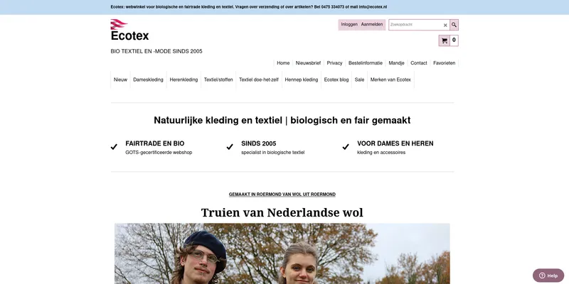 Screenshot van Ecotex