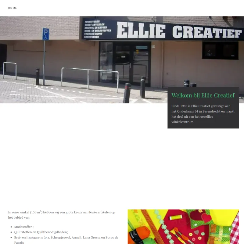 Screenshot van Ellie Creatief