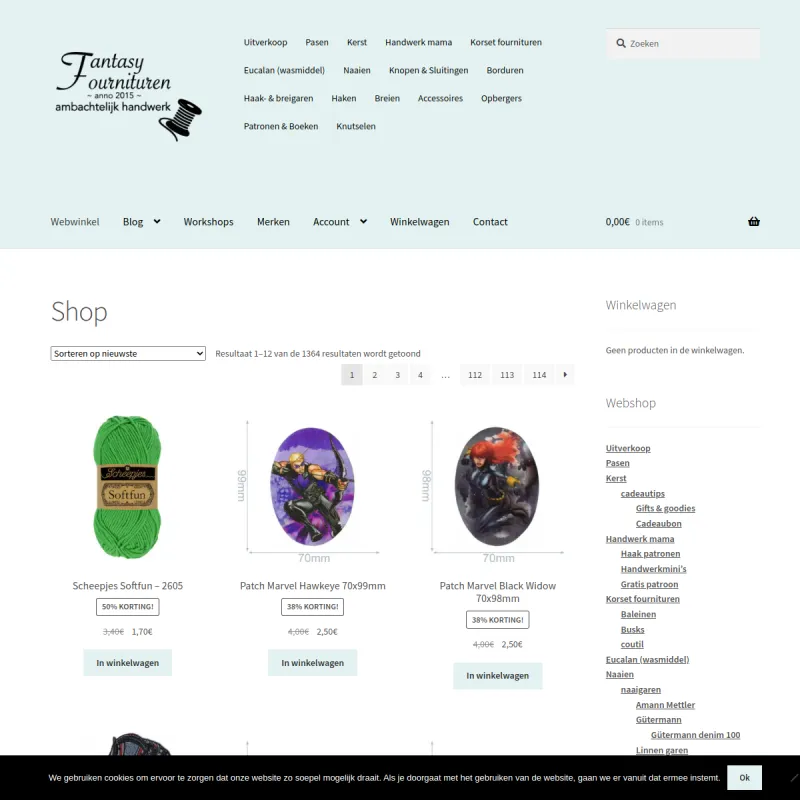 Screenshot van Fantasy Fournituren