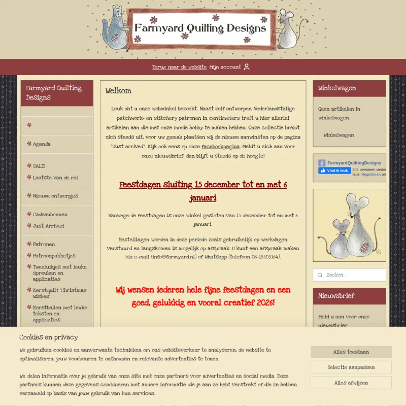 Screenshot van Farmyard Quilting Designs