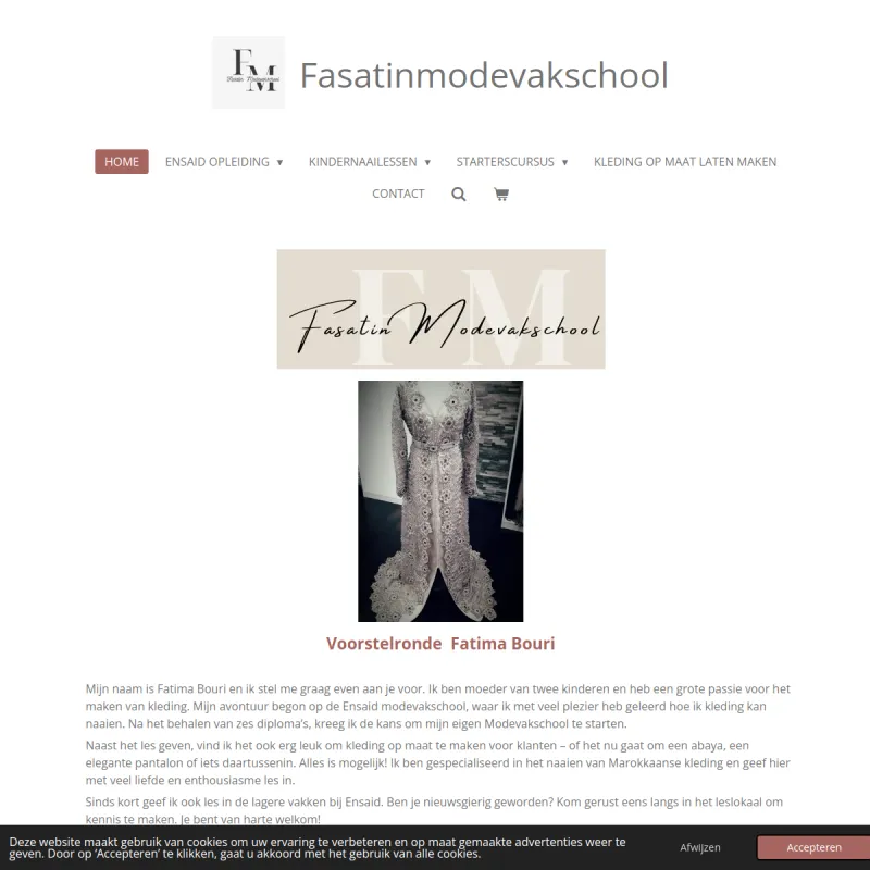 Screenshot van Fasatin Modevakschool