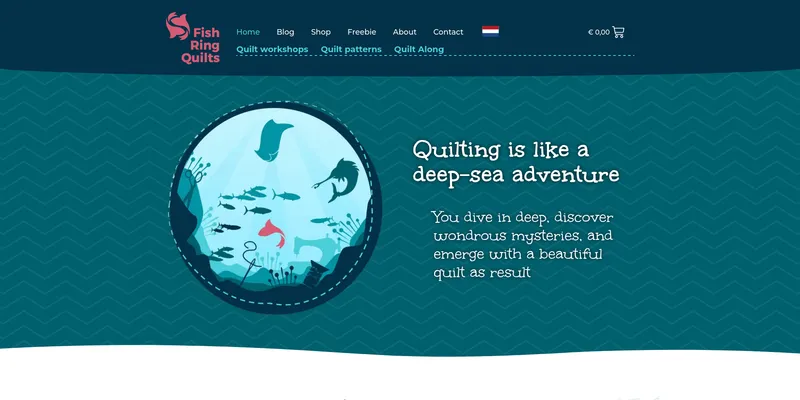 Screenshot van Fish Ring Quilts