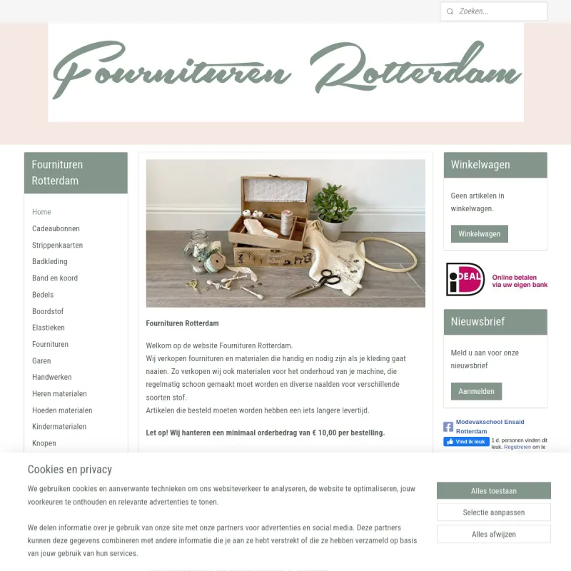 Screenshot van Fournituren-rotterdam