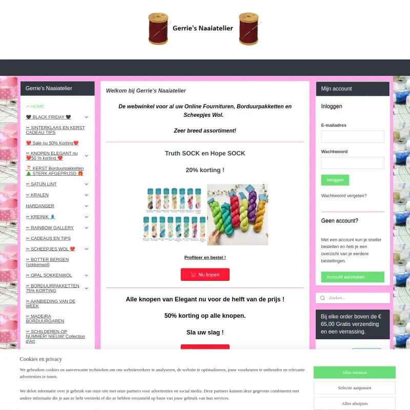 Screenshot van Gerrie's Naaiatelier