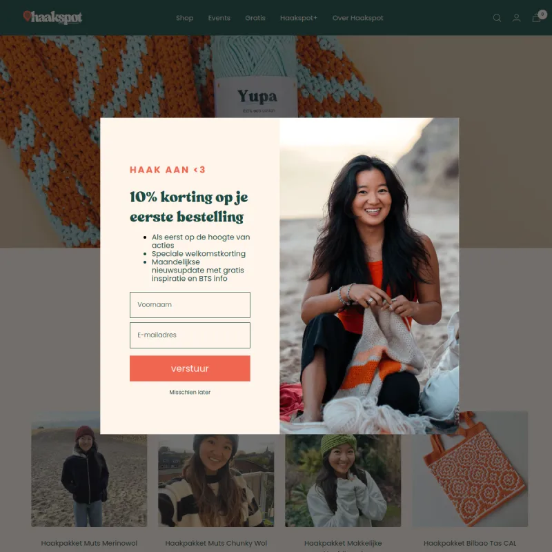 Screenshot van Haakspot
