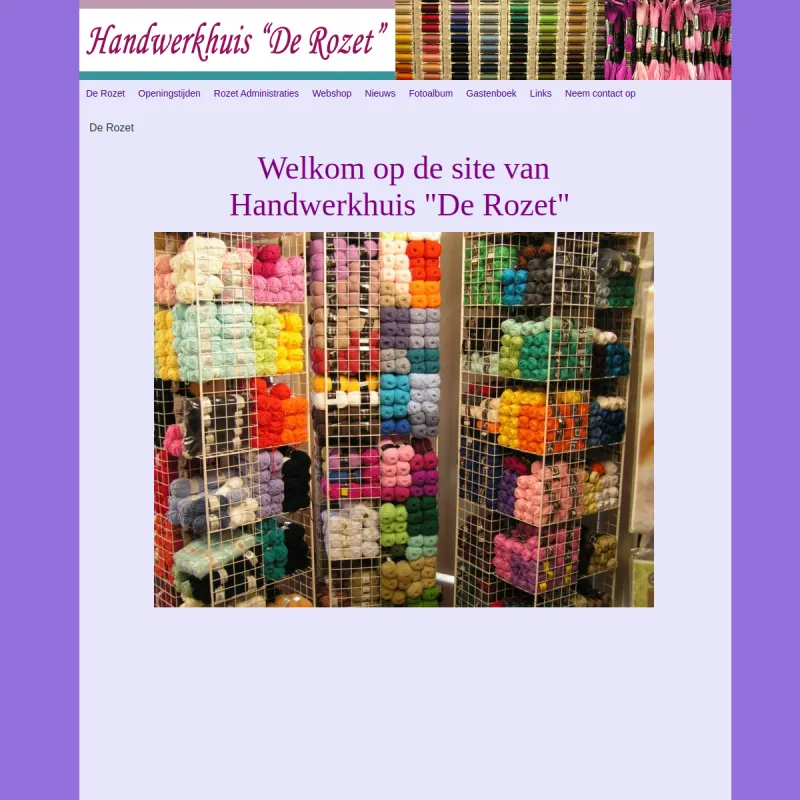 Screenshot van Handwerkhuis De Rozet