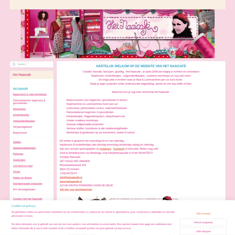 Screenshot van Het Naaicafé