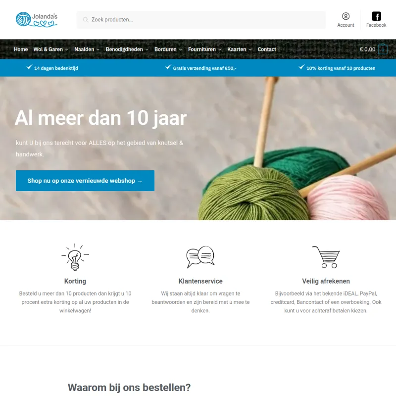 Screenshot van Jolanda's Knutsel en Handwerkhoek