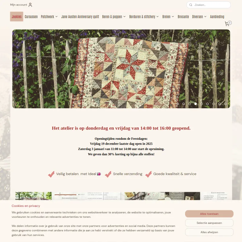 Screenshot van Jookies handwerkatelier