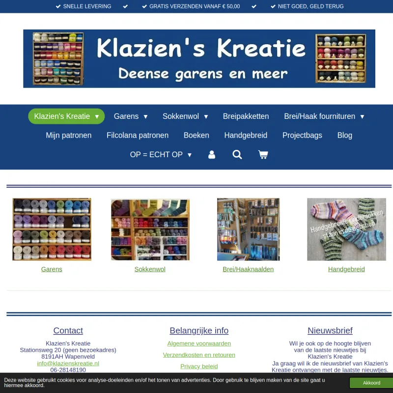 Screenshot van Klazien's Kreatie