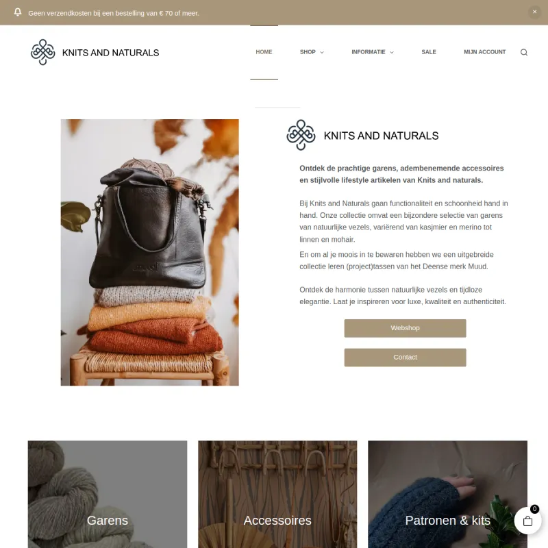 Screenshot van Knits and naturals