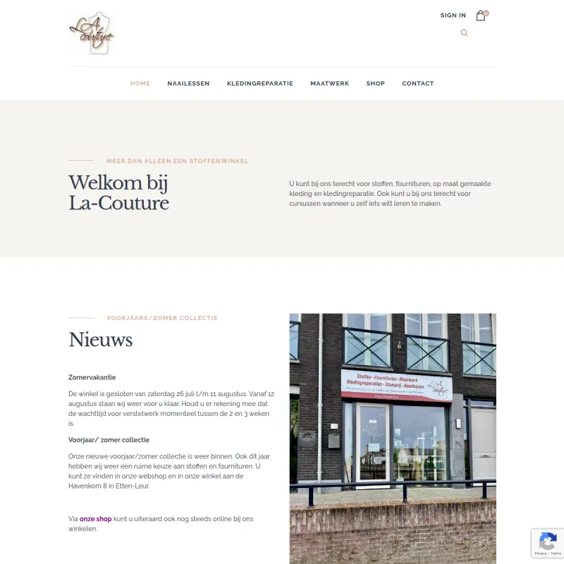 Screenshot van LA-COUTURE