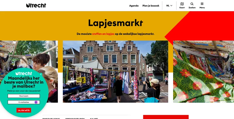 Screenshot van Lapjesmarkt Utrecht