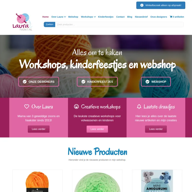 Screenshot van LauraHaakt