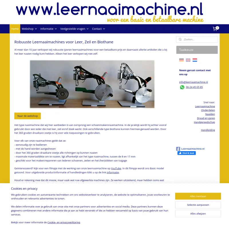 Screenshot van Leernaaimachine