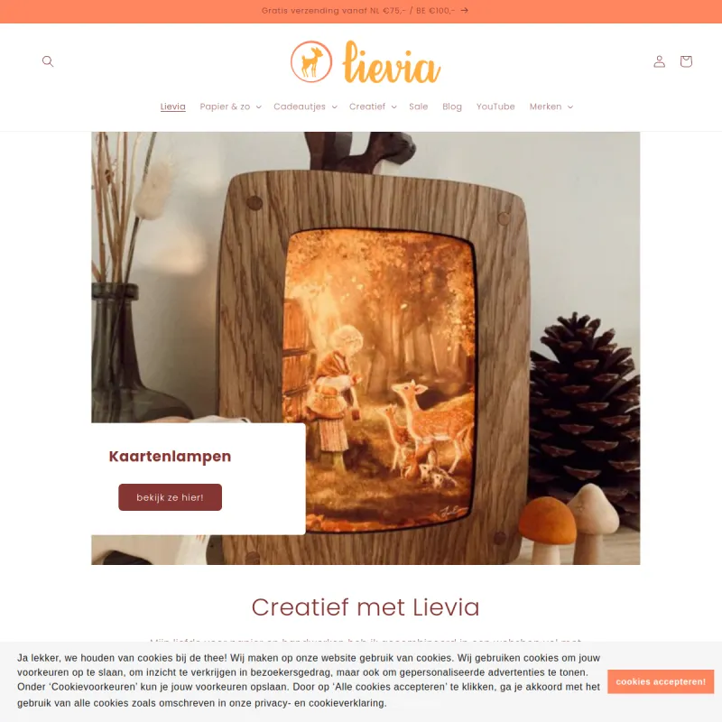 Screenshot van Lievia