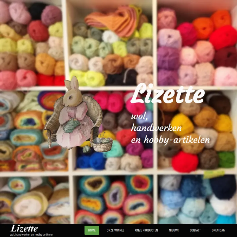 Screenshot van Lizette Wol Handwerken en Hobbyartikelen