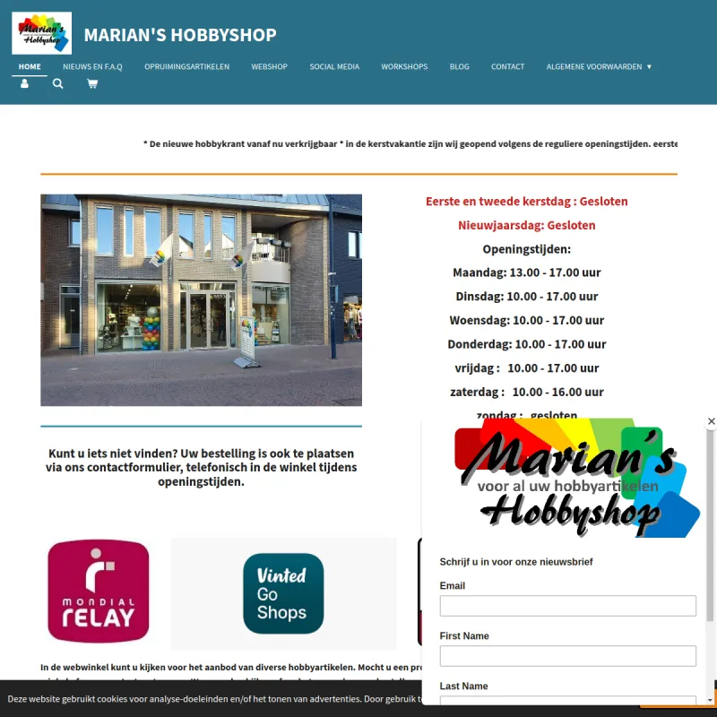 Screenshot van Marian's Hobbyshop