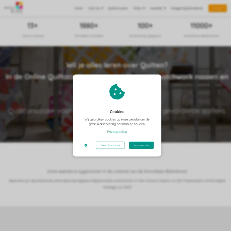 Screenshot van Marlies de Vries - Online Quiltacademie