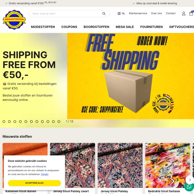 Screenshot van Megastoffen