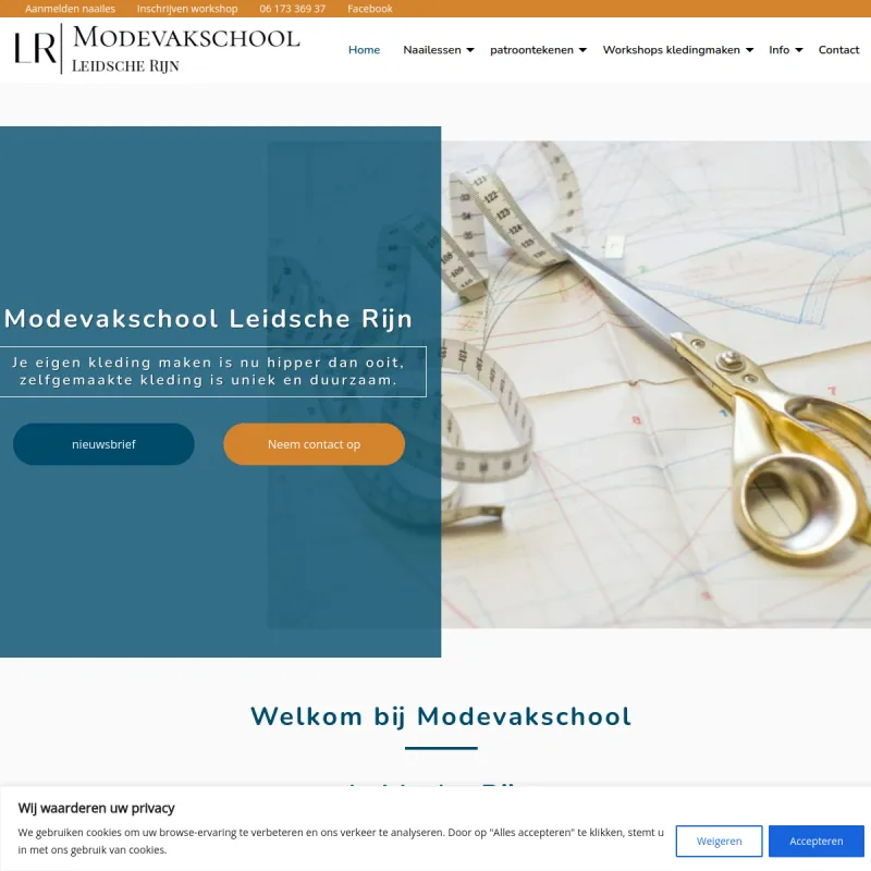 Screenshot van modevakschool Leidsche Rijn