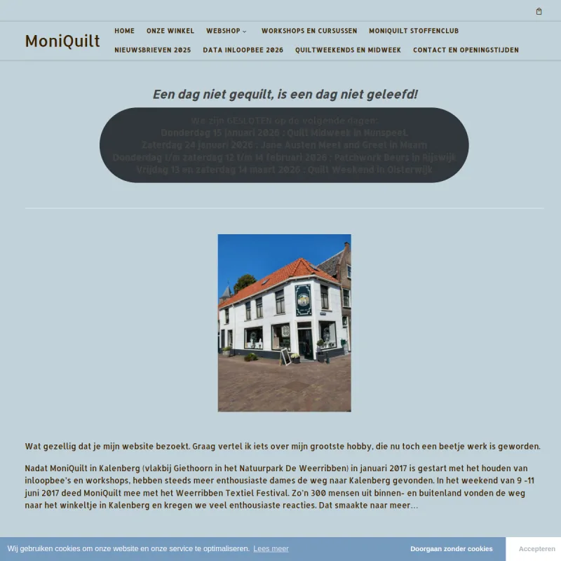 Screenshot van MoniQuilt