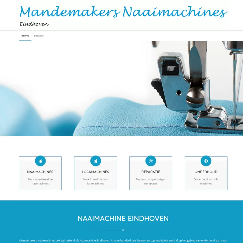 Screenshot van Naaimachine Eindhoven