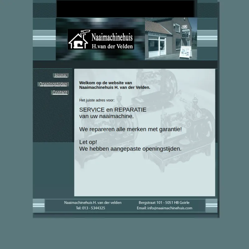 Screenshot van Naaimachinehuis H. van der Velden