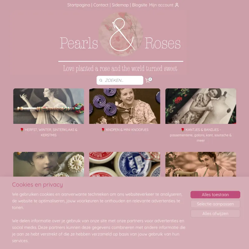 Screenshot van Pearls and Roses