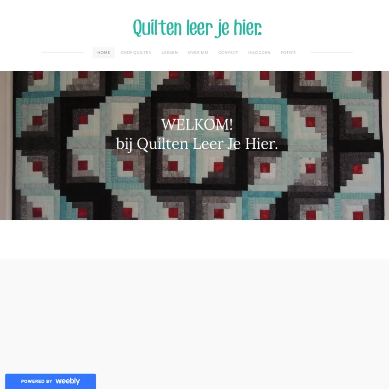 Screenshot van Quilten leer je hier