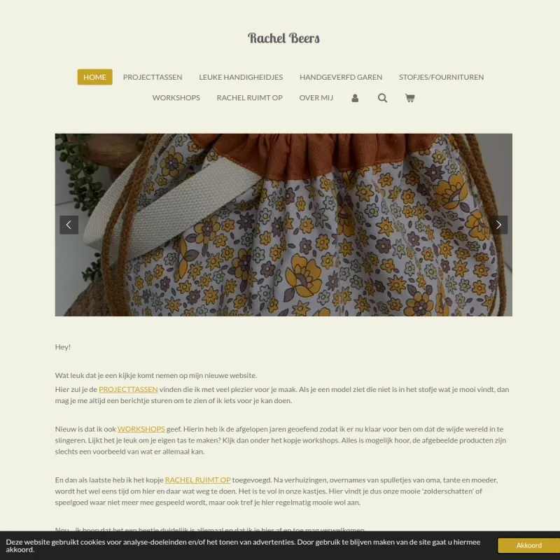 Screenshot van Rachel Beers