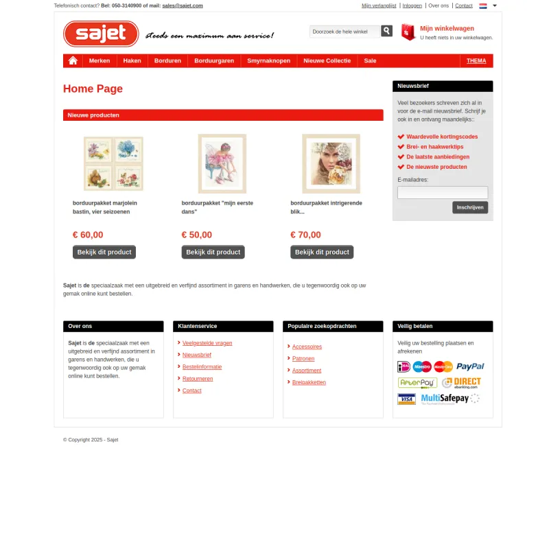 Screenshot van Sajet