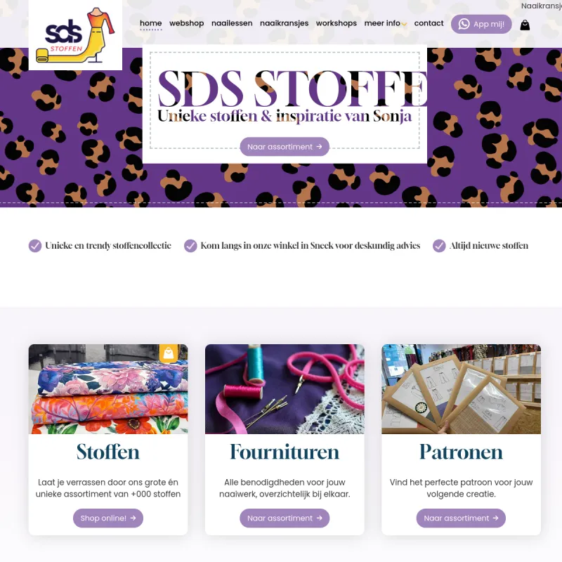 Screenshot van sds stoffen