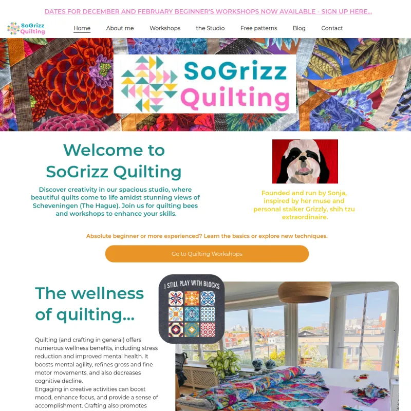 Screenshot van SoGrizz Quilting